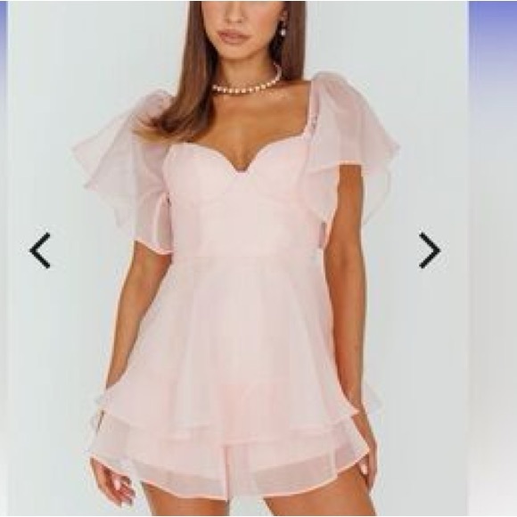 Selfie Leslie Pink Mini Romper - Picture 3 of 9